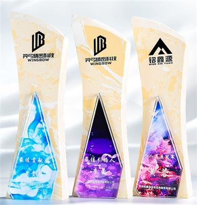 大理石组合水晶奖杯2